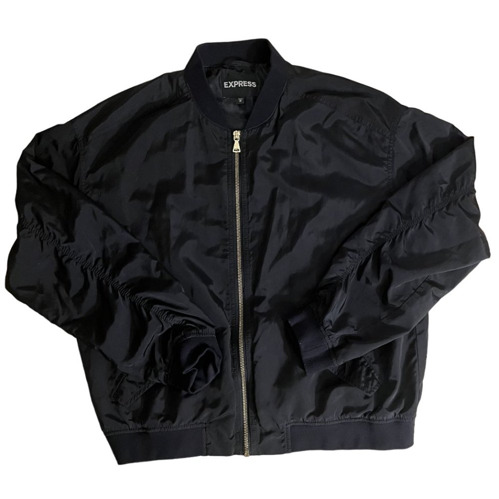 Express Women's Black Bomber Jacket